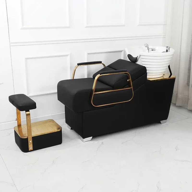 

Cosmetic Shampoo Bed Seats Italian Lying Light Luxury Recliner Pedicure Spa Foot Chair Basin Japanese Cadeira Hotel Furniture