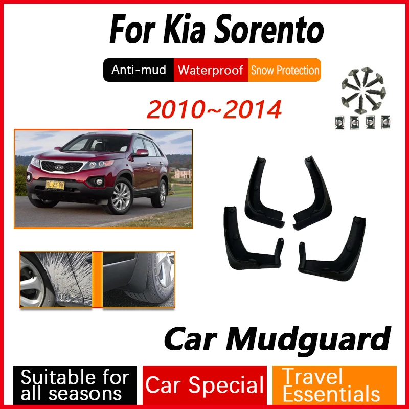 

Car Wheel Fender Fit For Kia Sorento LX XM 2010 2011 2012 2013 2014 Anti-splash Mudguards Splash Guard Mudflaps Auto Accessories