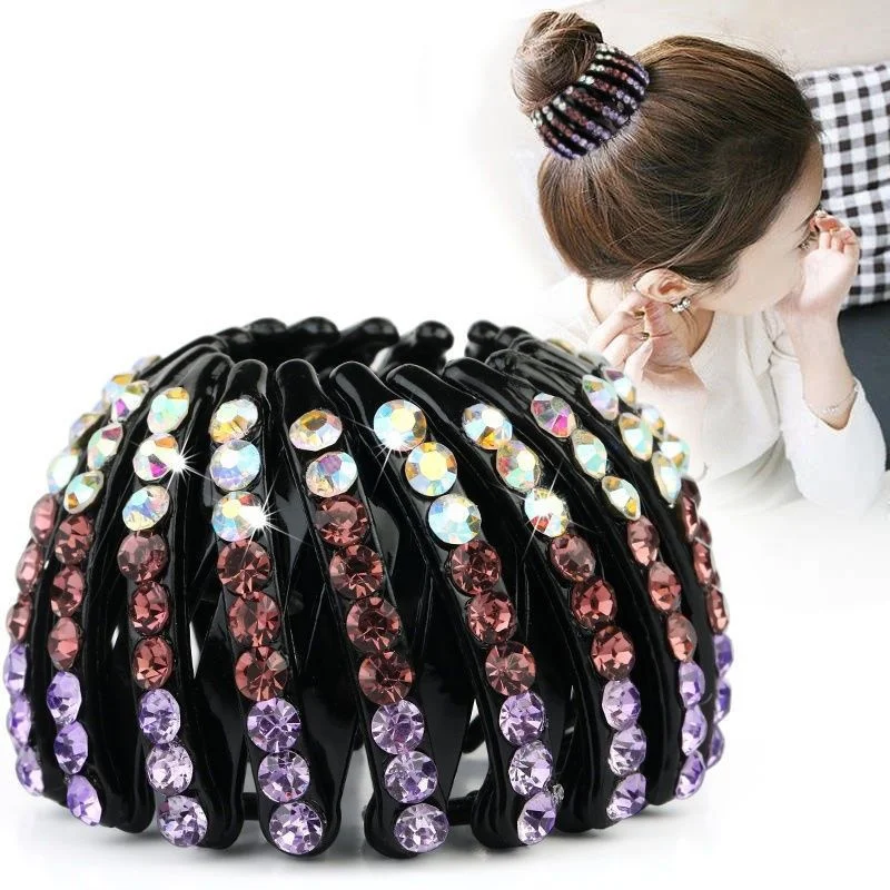 Fashion Korean ball hair accessories Bird\'s Nest hairpin Lazy man hairpin Disc hairpin High horsetail clip Women\'s sweet hairpin