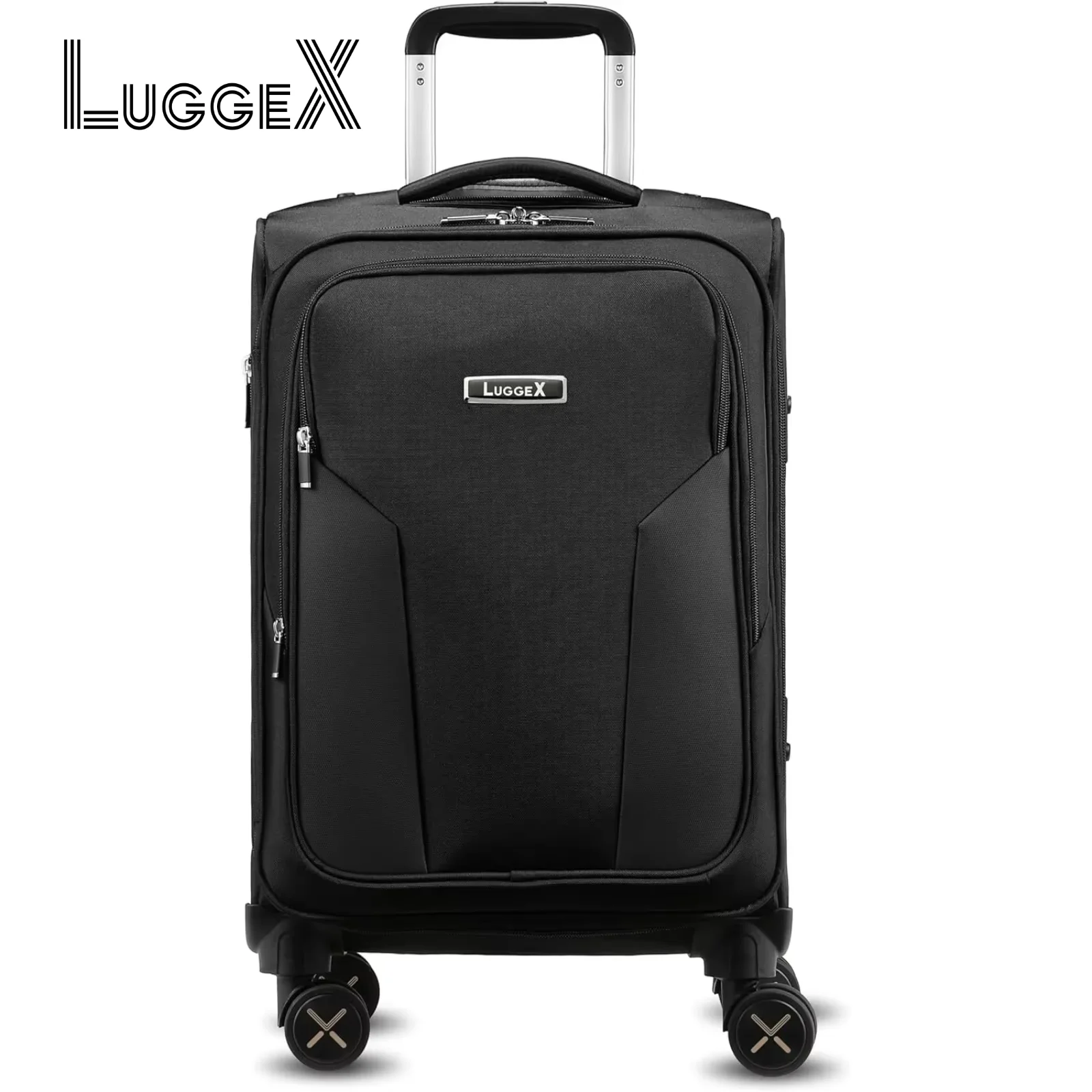 LUGGEX 부드러운 측면 수하물-21 인치 휴대 수하물-바퀴가 달린 확장형 여행 가방