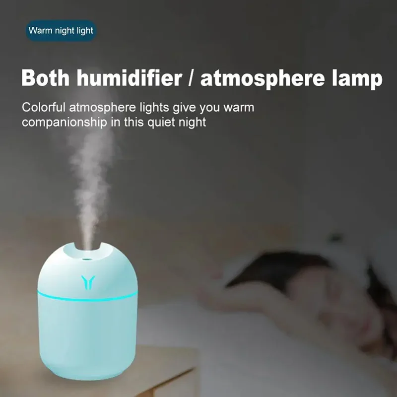Lenovo Portable Air Humidifier 250ML Essential Oil Diffuser 2 Mode Auto Off with LED Light for Home Car Mist Maker Face Steamer - view 3