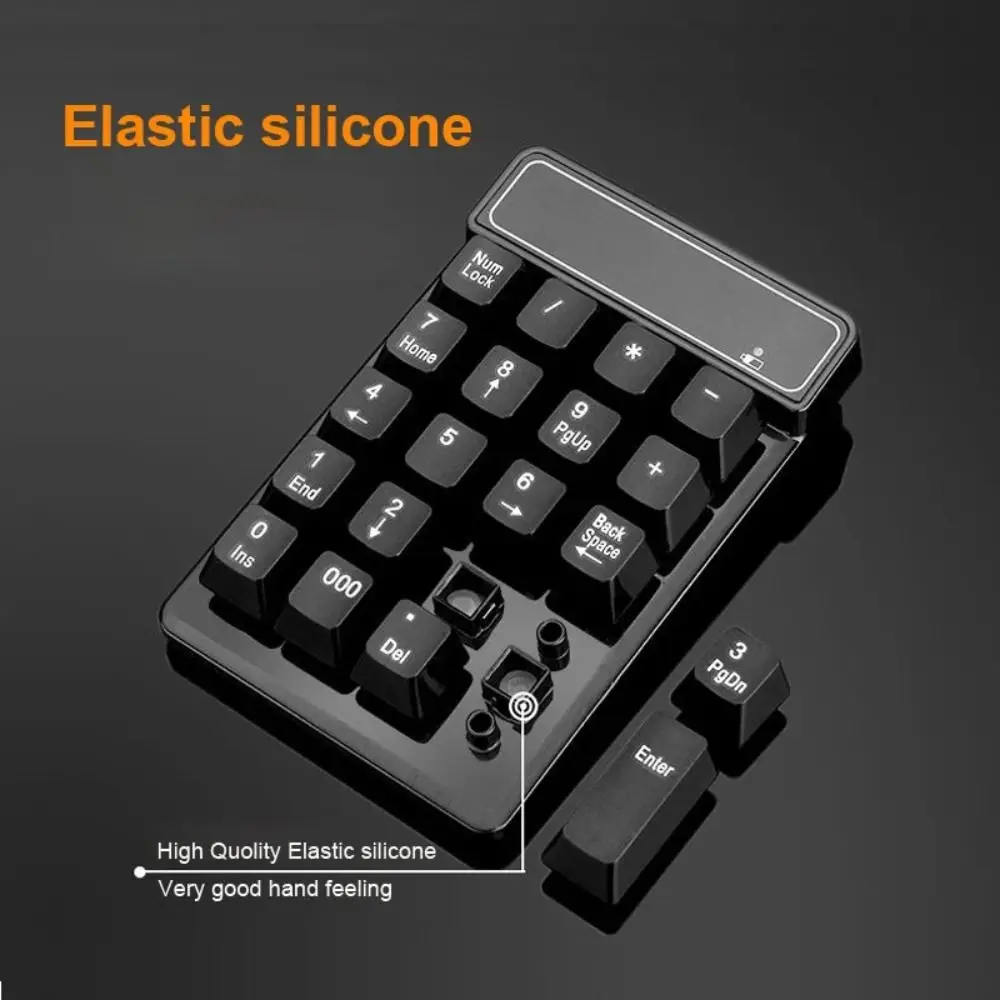 New 2.4GHz Wireless Wired Keyboard Mini Bluetooth USB Numeric Keypad Accounting Laptop PC Floating Key 19 Keys Number Pad