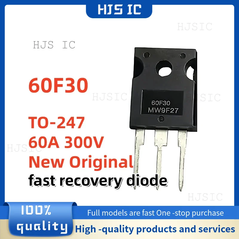 

5-10pcs Brand New Original 60F30 60F30A TO-3P 300V 60A fast recovery diode Best Quality transistor In Stock
