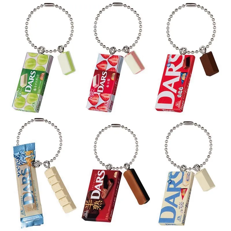 Original Bandai Gashapon Anime Figurine Cute Milk Chocolate Pendant Miniature Model Bagkeychain Figure Kawaii Capsule Toys Gift