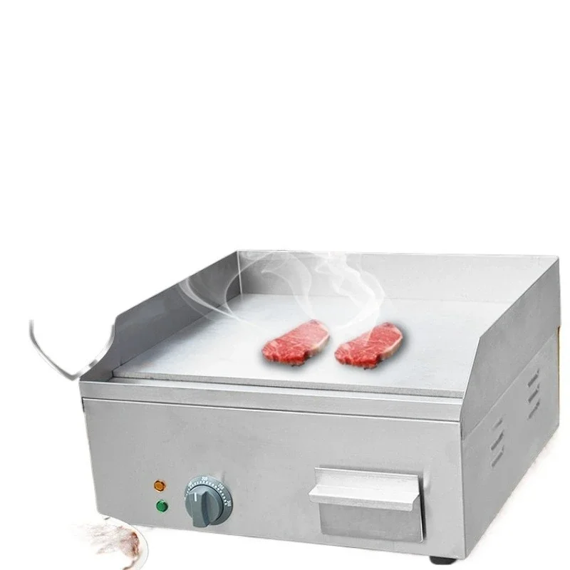 Desktop Electric Grilling Stove Pancake Machine Commercial Electric Flat Grilling Stove Snack Equipment Fried Tofu 6