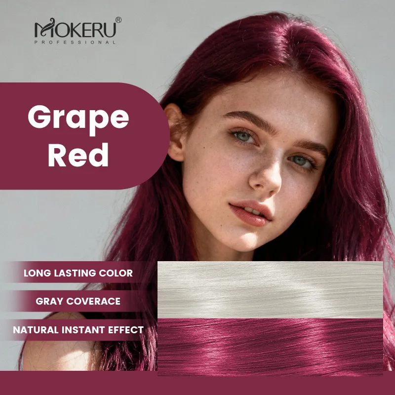 Mokeru Argan Oil Black Hair Dye Shampoo Natural Organic Long Lasting Permanent Gray Hair Color Shampoo for Women Fast Color Dye