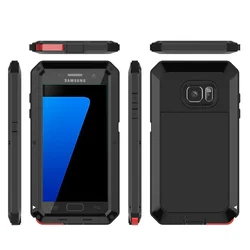Military Grade Protection Metal Case for Samsung Galaxy S7/S7 Edge/S8/S9/S10/S10E/S20/S21/S22/S23 Heavy Duty Defender Armor Case