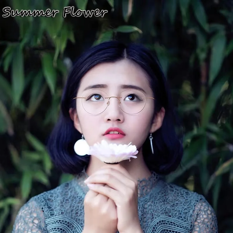 

Prescription Glasses 2 g Titanium Ultra Light Eyewear Customize Optical Glasses Frame Male and Female Clear Lenses