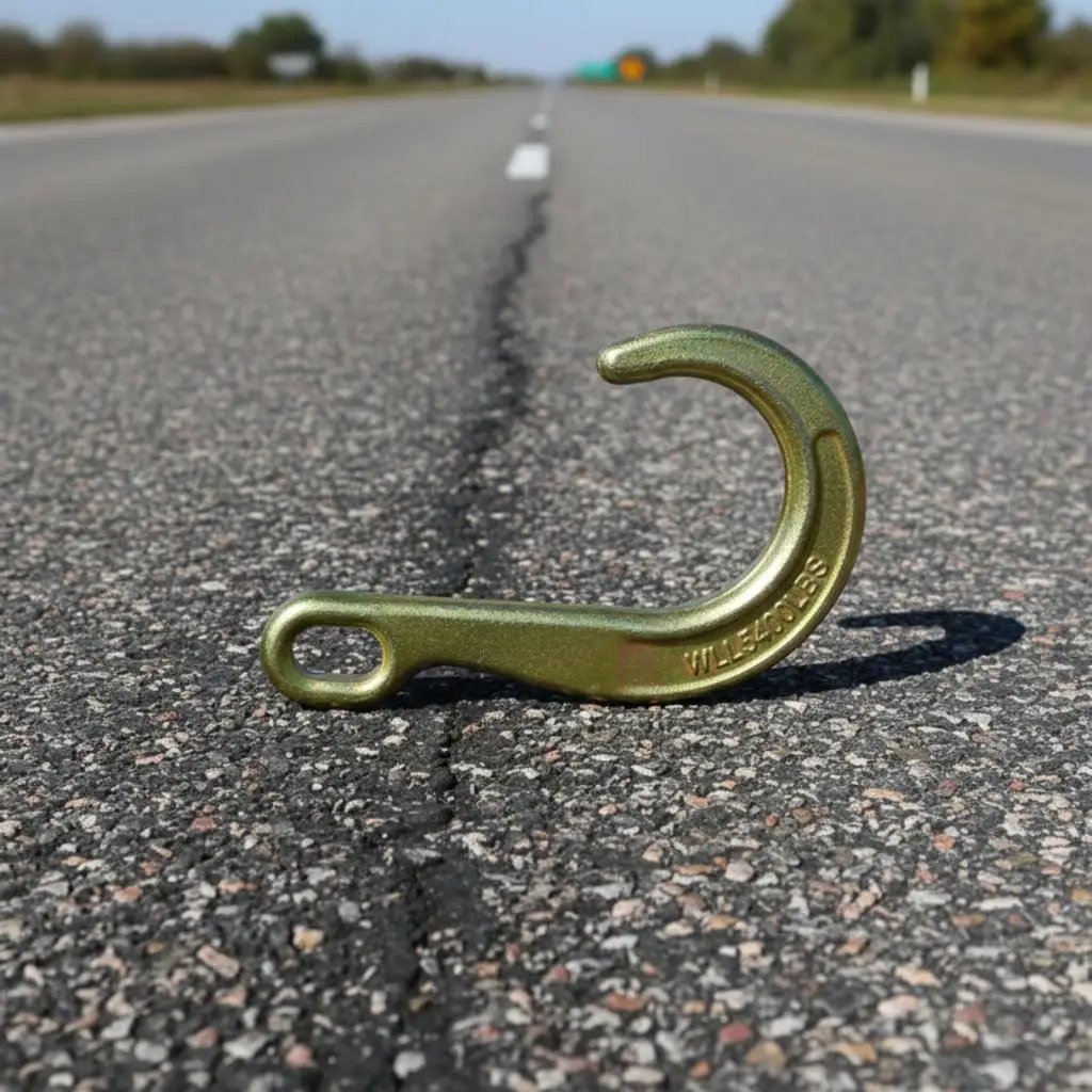 Off Road Recovery Hook Alloy Steel Construction 19.5mm Top Opening for Jeep Wrangler Truck
