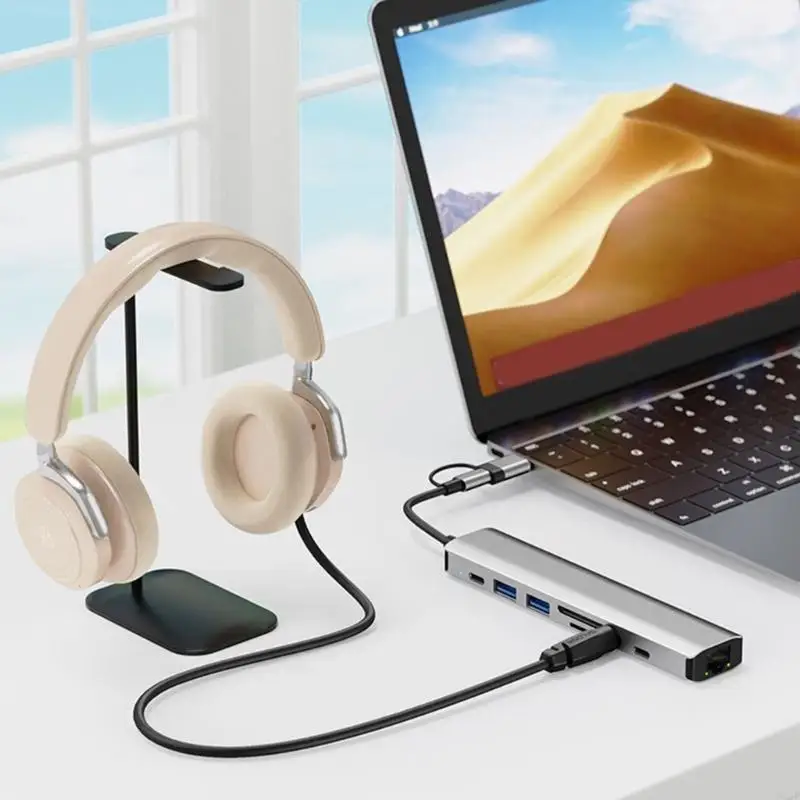 9 In 1 Type C Adapter USB C Dock With Fast 5Gbps Transfer Speed And Stable DC5V Power Input 83CF