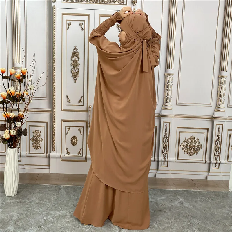 Robe Fashion TikTok Temu Nida Conjunto de duas peças de cor sólida 6608