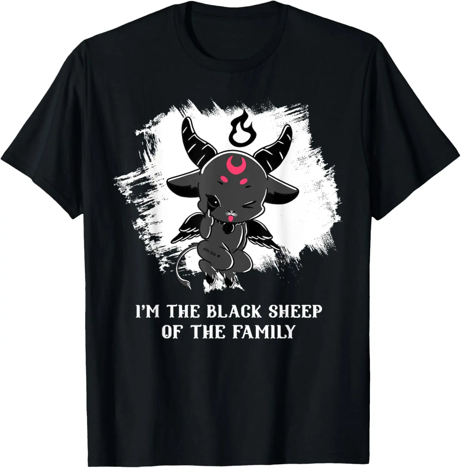 

Metal Girl Metalhead Baby Baphomet Gothic Occult Black Sheep T-Shirt