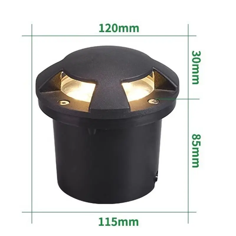 TFORU-Waterproof LED Underground Light 6W For Outdoor Garden Path Floor Buried Yard Spot Landscape