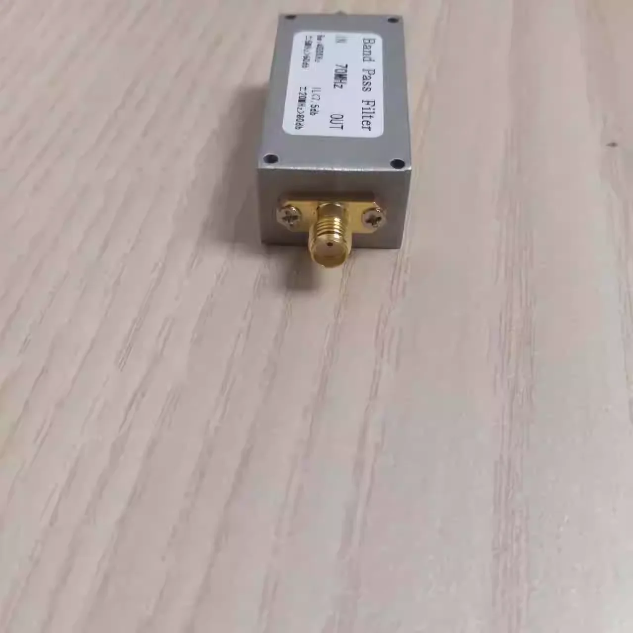 70MHz intermediate frequency bandpass filter BPF bandwidth 400KHz narrowband high isolation