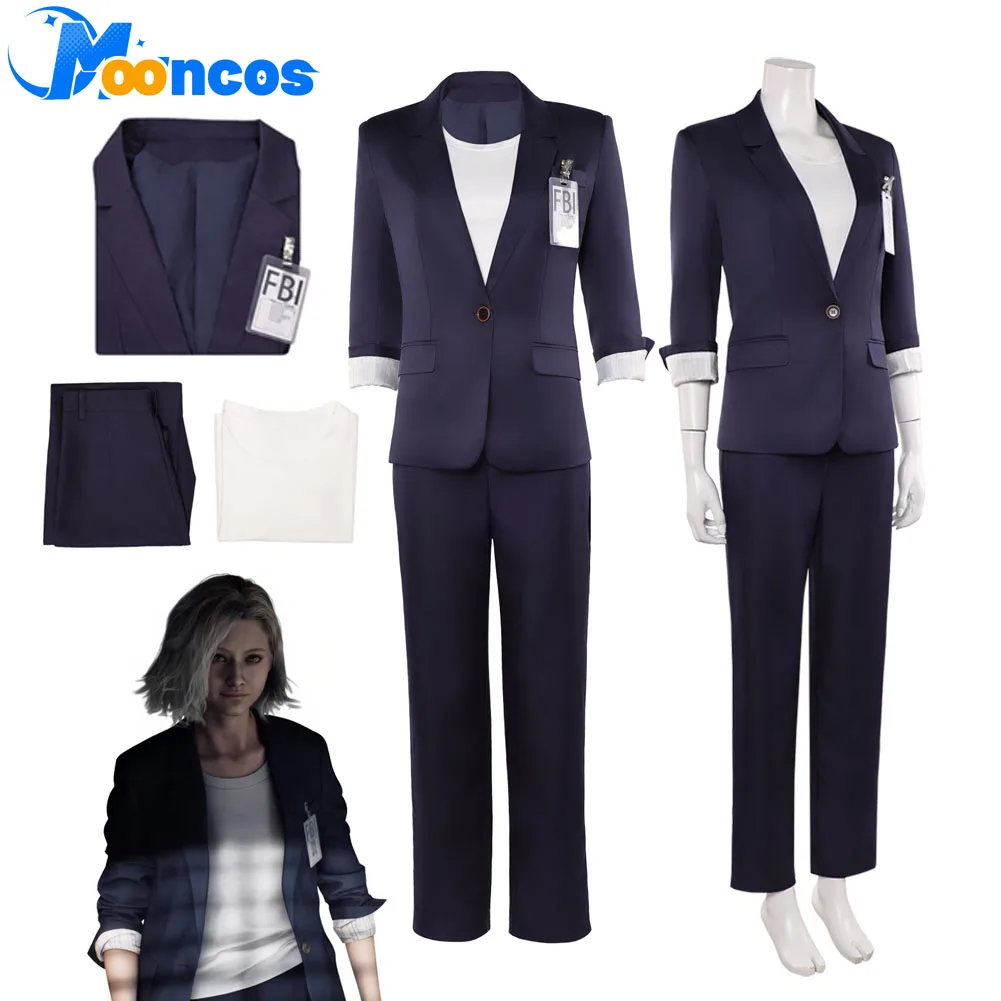 

Grace Ashcroft Cosplay Costume Women Fantasia Coat Shirt Pants Clothes 2026 Game Requiem Disfraz Halloween Carnival Party Suit