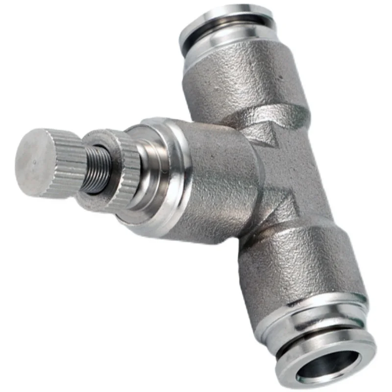 PU PV PE PY PZA SA PM 304 Stainless Steel Metal Pneumatic Quick Coupling 4 6 8 10 12 14 16mm Push In Air Hose Connector