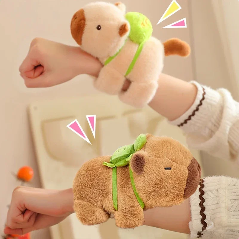 Bonita muñeca de peluche, muñeco de delfín de agua, anillo a presión para muñeca, juguetes de peluche, juguetes de capibara, anillo de mano, círculos Pop divertidos, regalo de vacaciones para niños
