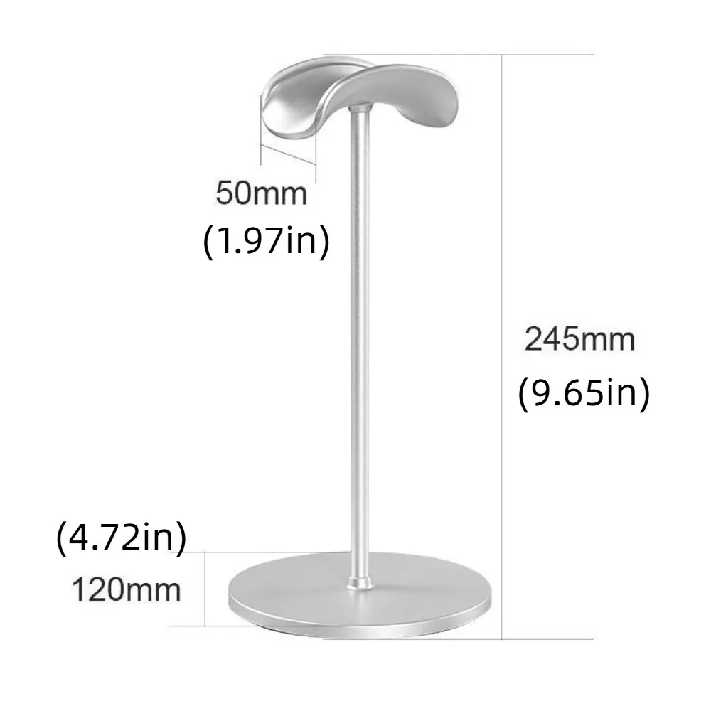 Holder Headphone Display Stand Space Saving Enhance Stability Earphone Vertical Bracket Non-Slipping Aluminium Alloy