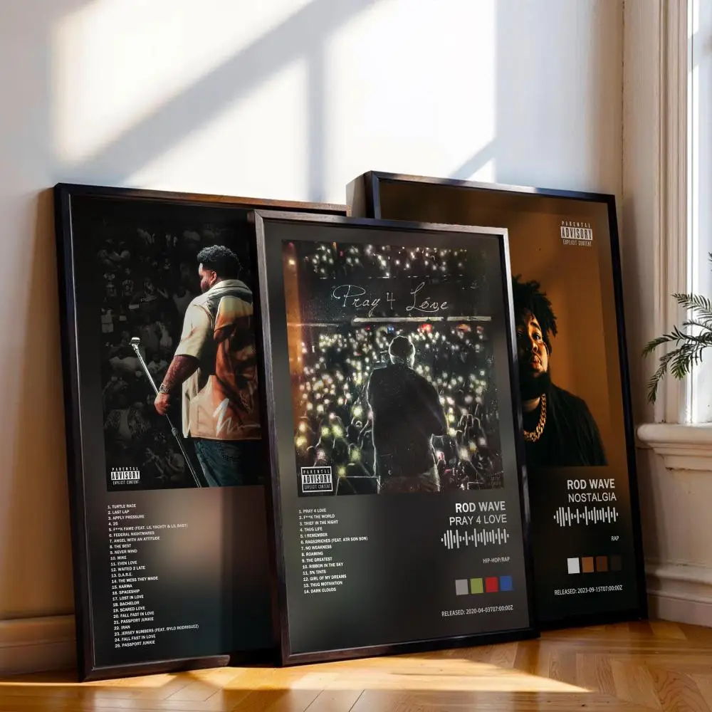 Rod Wave Poster Musik Album Cover für Zimmer Leinwand Malerei Druck Kunst Home Wand Dekor Bild Geschenk