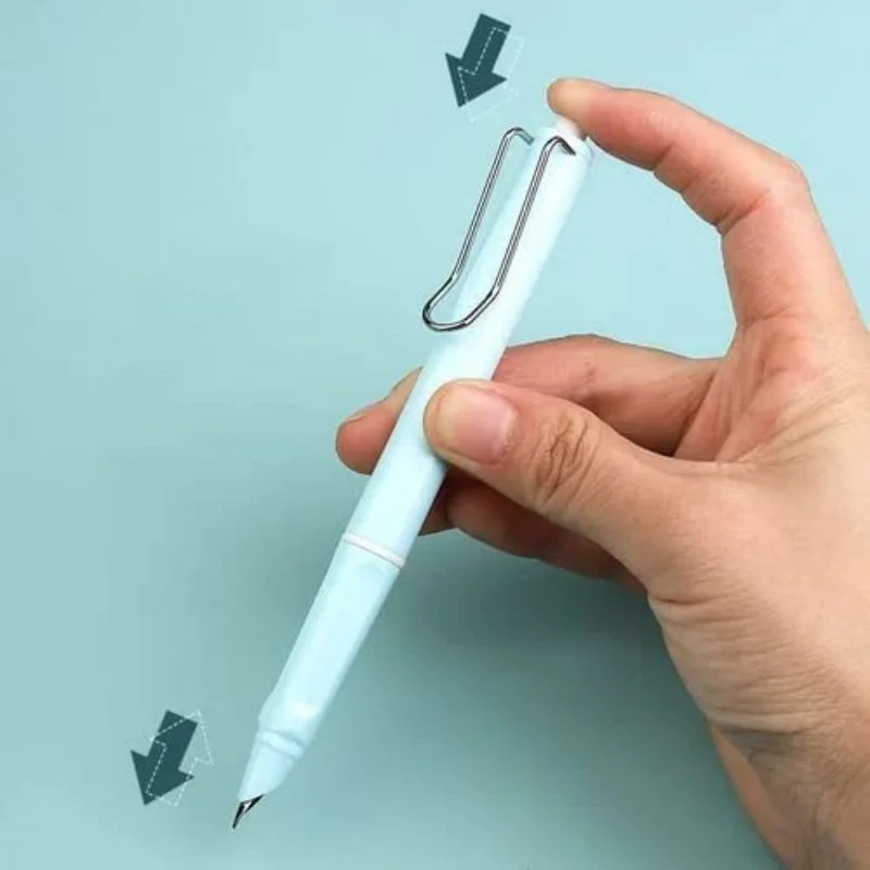 Pluma estilográfica retráctil, pluma de escritura de tinta recargable tipo prensa, Extra fina, 0,38mm, para caligrafía, oficina, escuela, familia