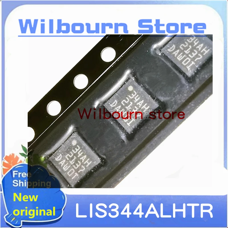 100% New original 10PCS~50PCS/LOT LIS344ALHTR LIS344ALH  LIS344 34AH  LGA16 New original ACCELEROMETER 2-6G ANALOG