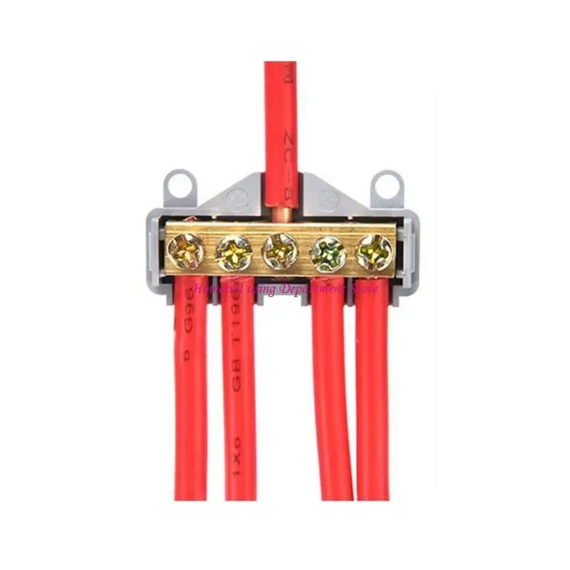  Wire Connector High Power Splitters Brass Quick Terminals Block Wiring Connector