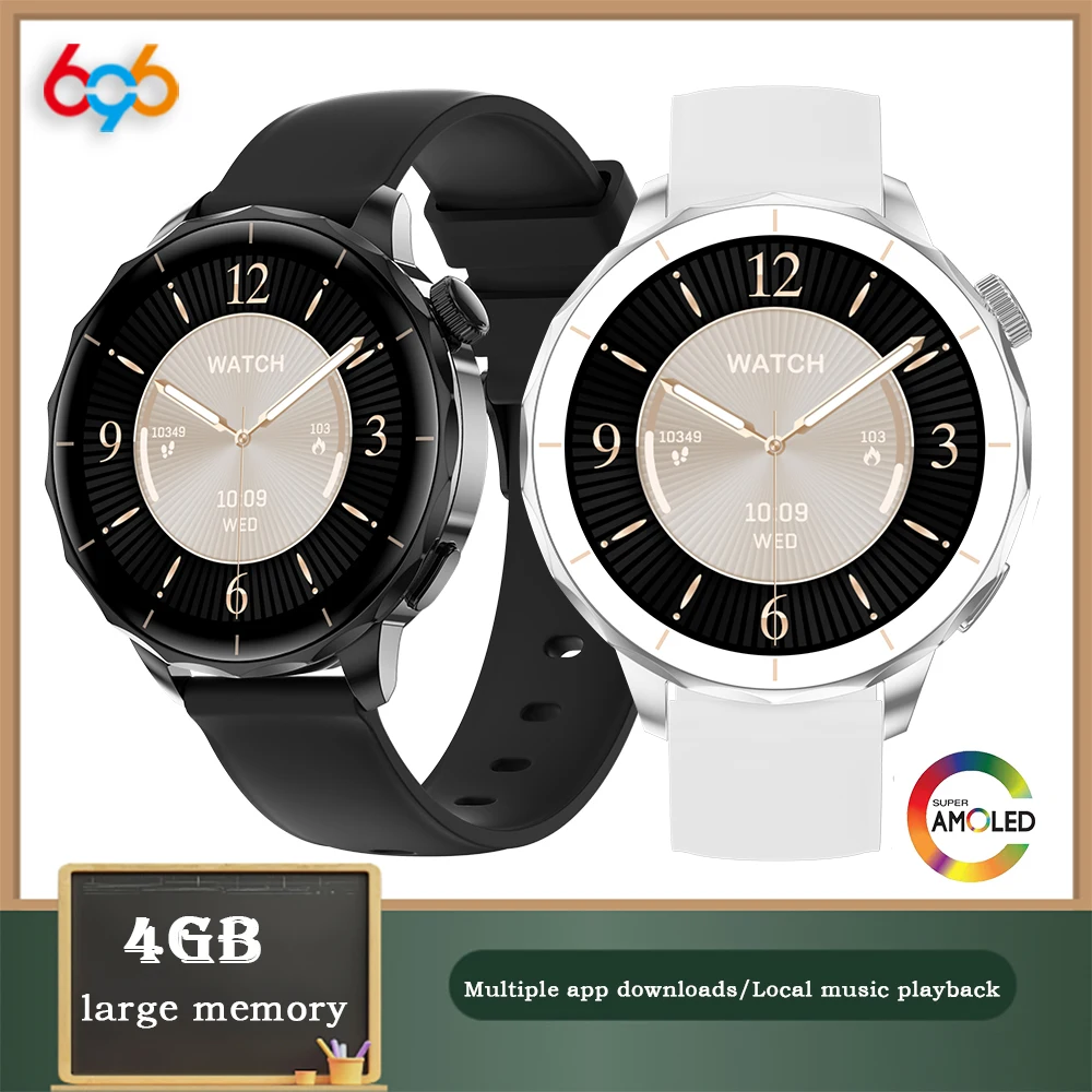 

Новые умные часы Blue Tooth Call, 4G, память, музыкальное приложение, загрузка AI, интеллектуальный помощник, спортивные умные часы для фитнеса, IP68, водонепроницаемые