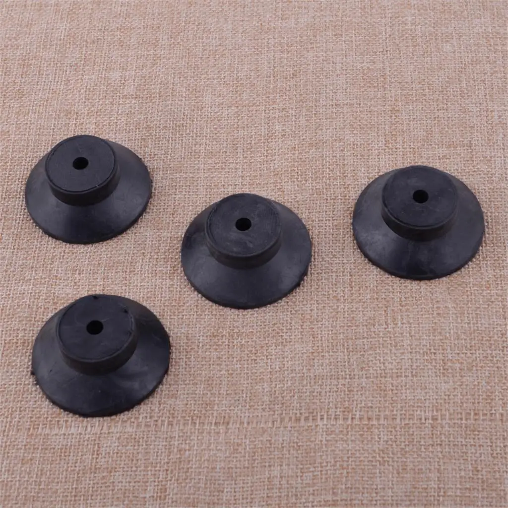 Imagem -02 - Almofada de Borracha Preta para Compressor de ar Almofadas de Substituição Isolador de Vibração Alta Qualidade 48 mm x 18 mm Pcs