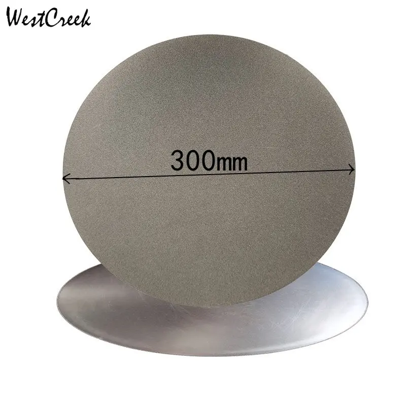 

NO CENTER HOLE 12" 300mm Inch Grit Diamond Grinding Disc Abrasive Wheels Coated Flat Lap Disk for Gemstone Jewelry Tools