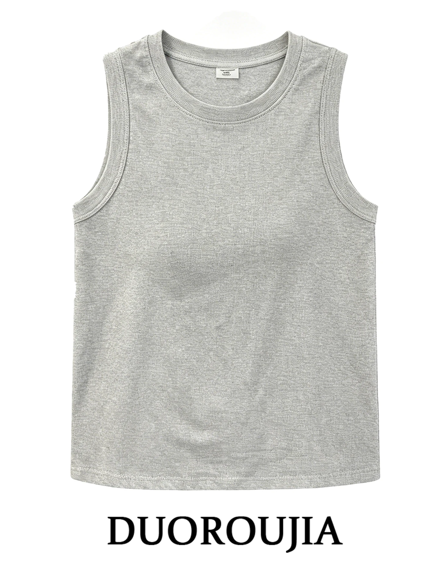 

Slimming round Neck Sleeveless Vest for Women Summer Commute Versatile Korean Style plus Size Breathable Comfortable Top