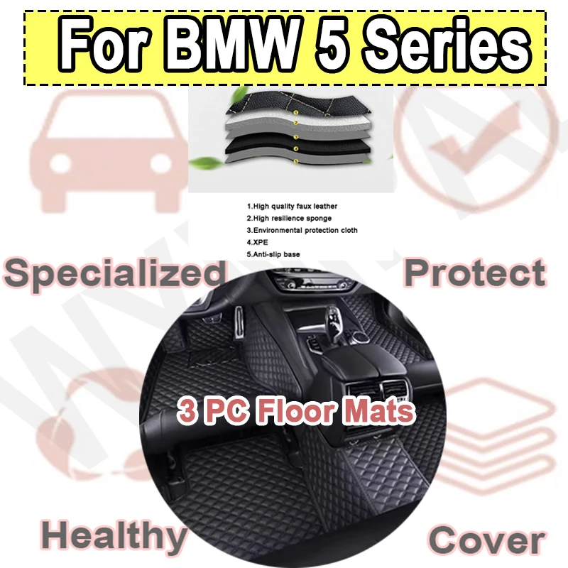 

Luxury Car Mats Floor For BMW 5 Series E34 1988~1996 Waterproof Car Carpet Floor Mats Cubre Pisos Para Autos Car Accessories