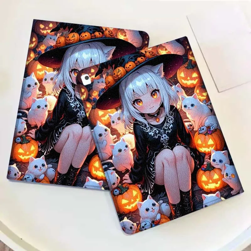 

Cartoon Cat Flower For iPad Pro Air Mini 2 3 4 5 6 7 7th 8th 9th 10th 11th 10.2 9.7 10.5 10.9 11 12.9 13 Tablet Case