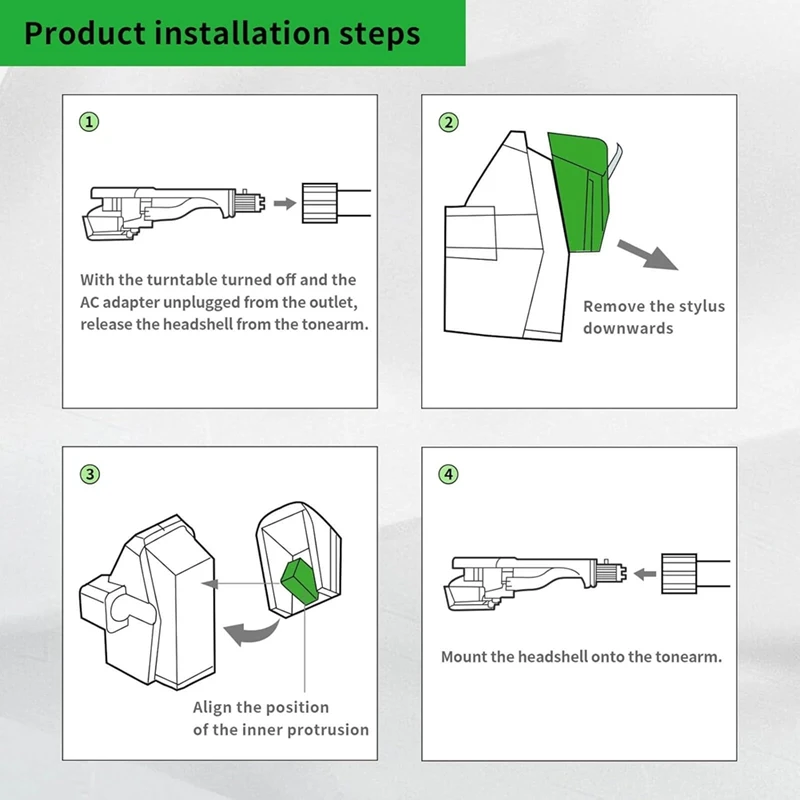 B03B-AT-VMN95E Replacement Stylus,For Audio-Technica AT-LP120X-USB Record Player,Includes Turntable Lead Wires,Stylus Brush
