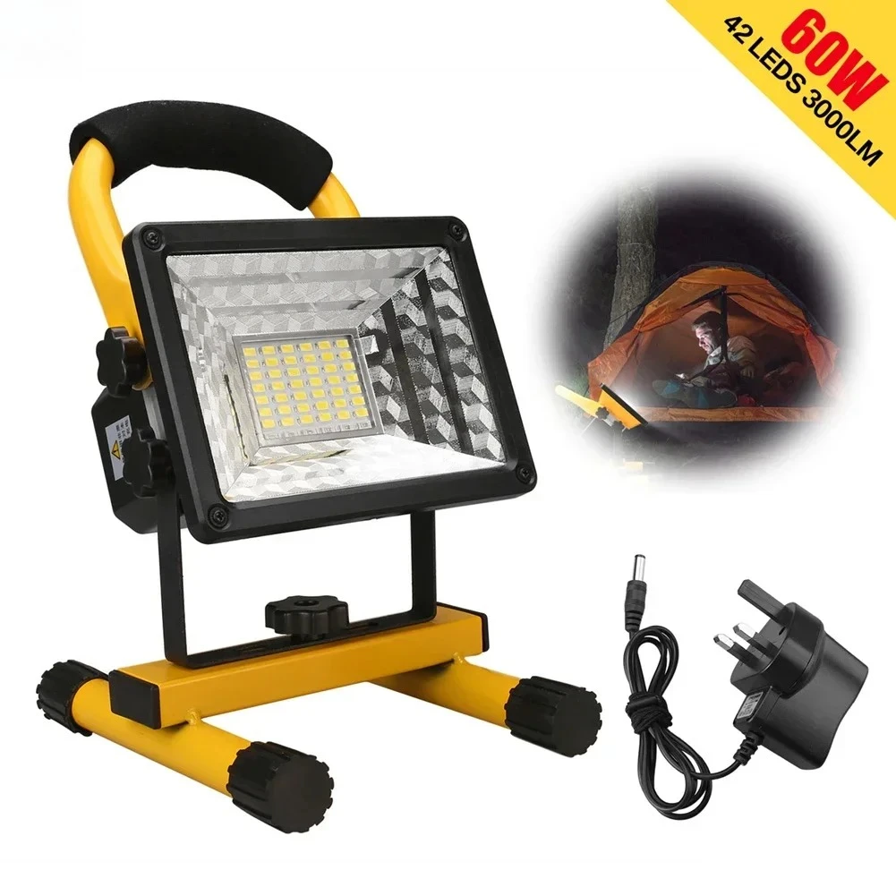 Reflector LED portátil COB de 3 modos, luz de Camping, luces de trabajo de mano recargables con batería, linterna impermeable