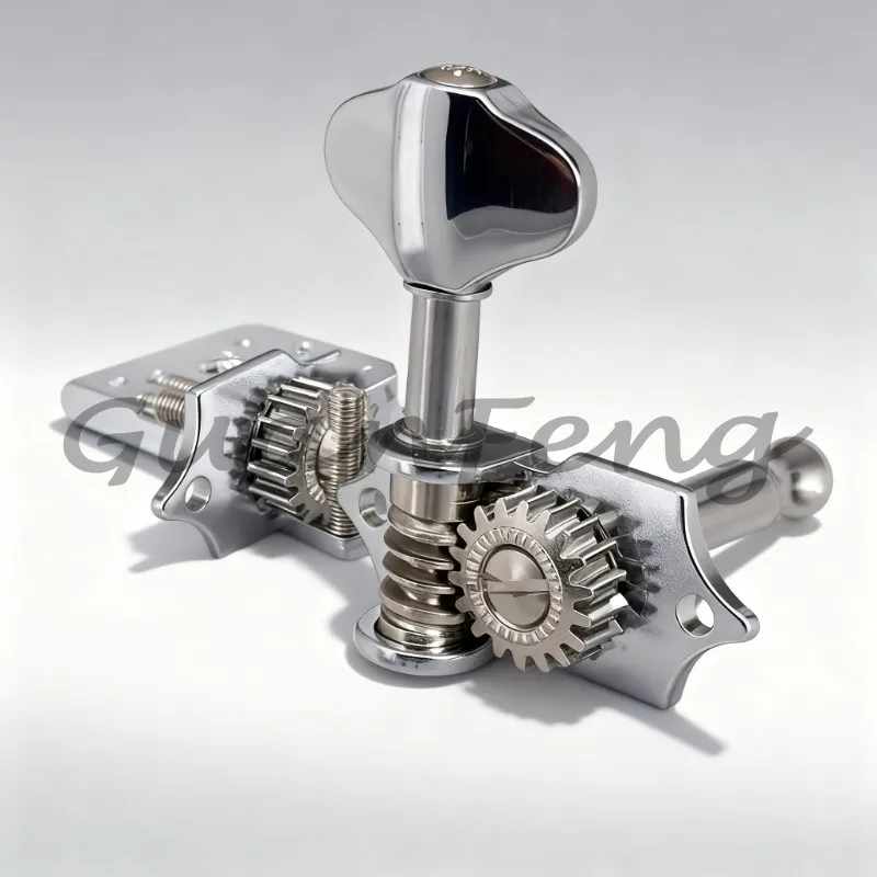 6 3L3R silver tuning sticks, 1:18 scale tuner head knob