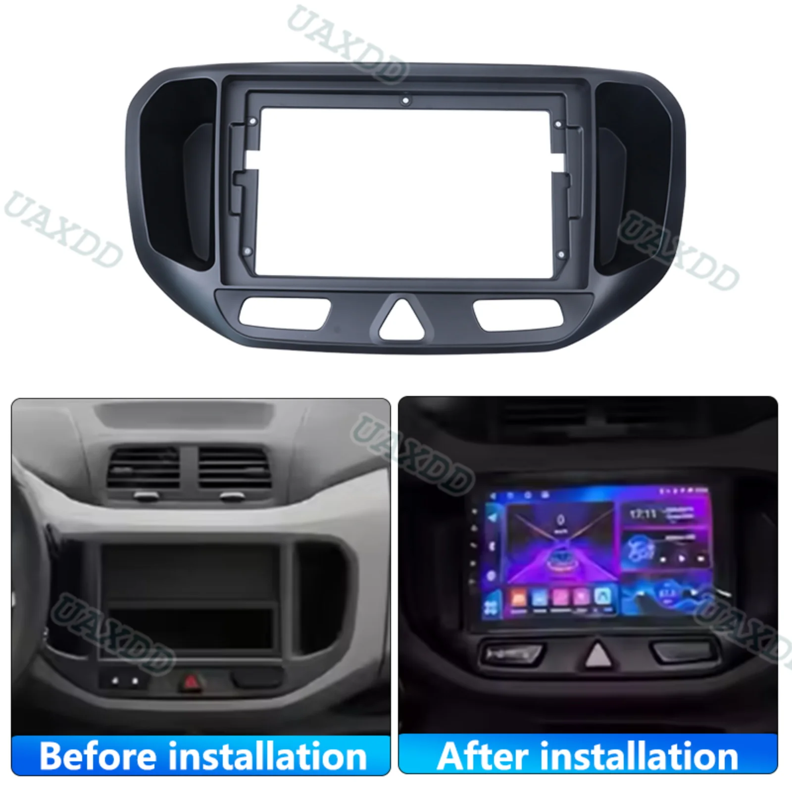 Frame Dashboard Harness Adapter For 2012-2018 Chevrolet SPIN 9INCH Car Android CANBUS Box 2 Din Interior Kit Panel Center Stereo