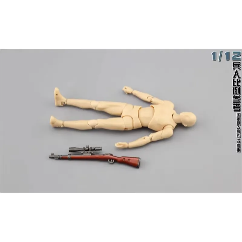 Nieuwe 1:12 Schaal Diecast Metal Model Gun 98 K/Groza Speelgoed Voor 6 Inch Action Figure Body Accessoire Collectie display Fans Geschenken