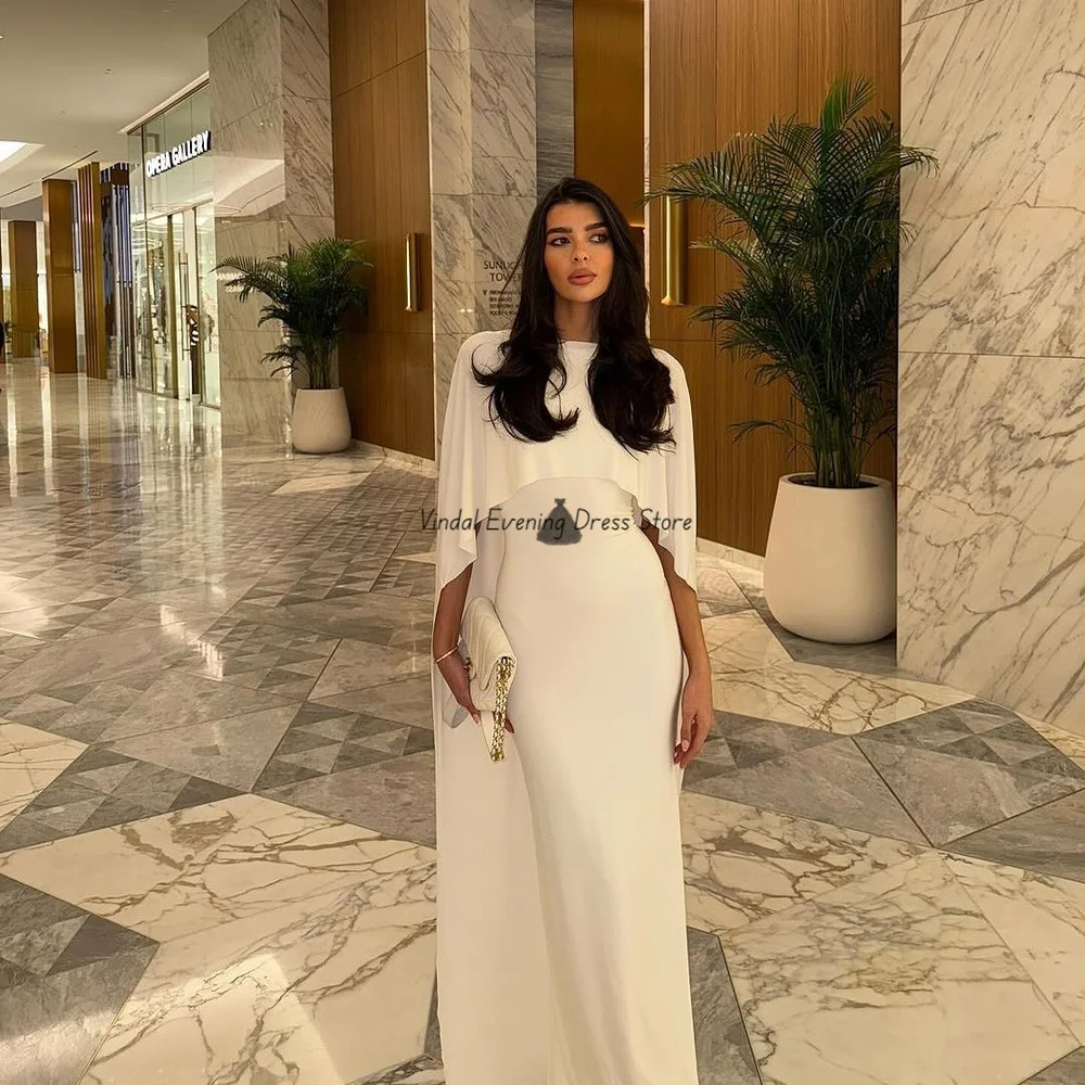 

Vindal Mermaid Sleevelesss Formal luxury Party Dress Floor-Length Elegant Saudi Arabia Customized shawl Evening Dress 2025