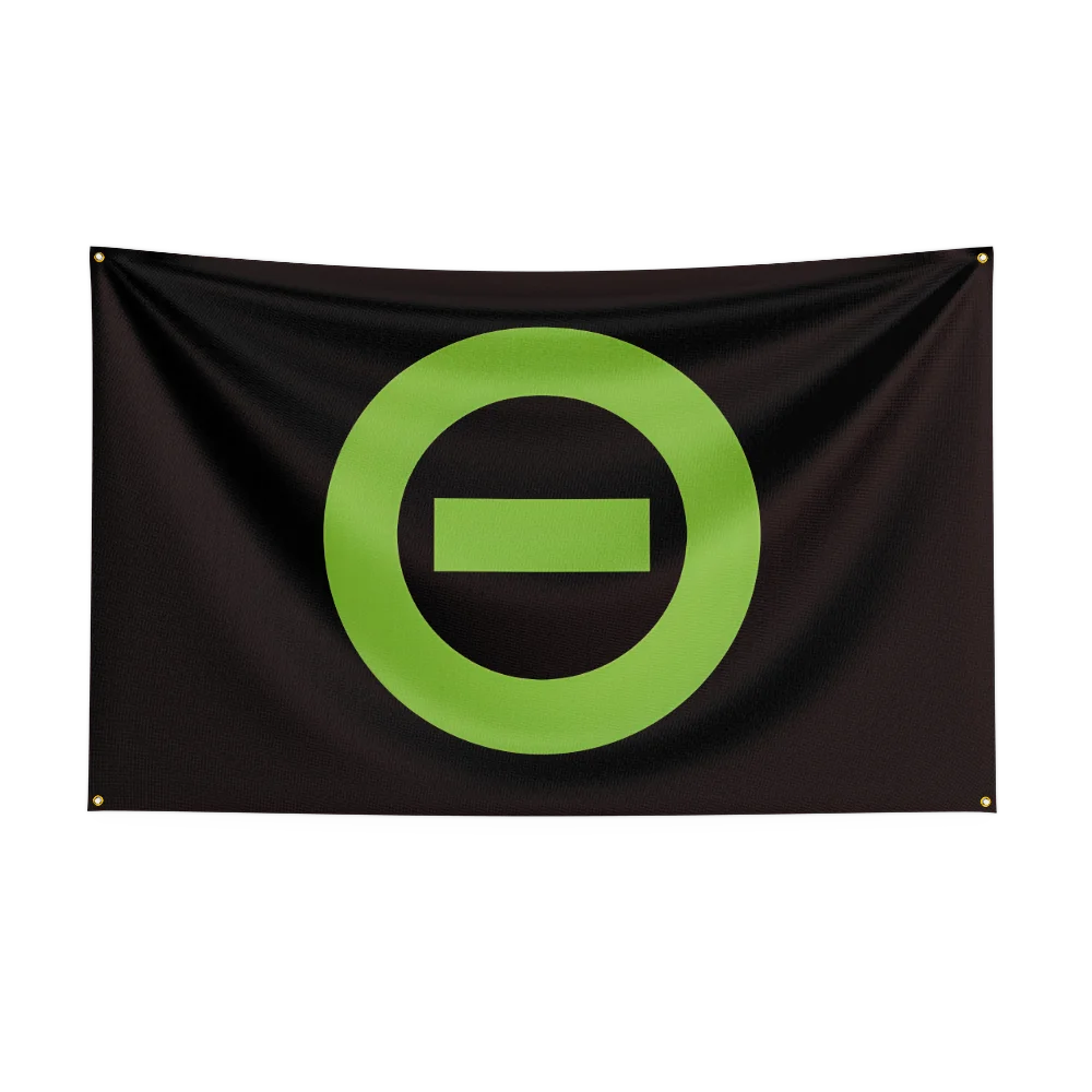 T-Ty-p-e O Negative Flag Professional Flag Polyester Digital Printing Flagge Banner For Decoration Garage Room Home