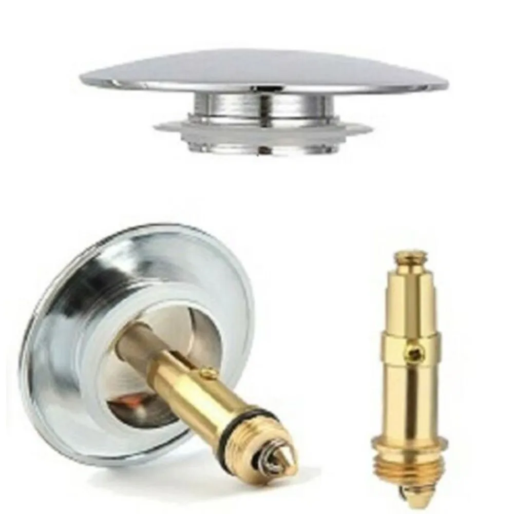 Home Brass Push Bolt M8/M16 1pcs 26g Basin Click Clack Waste Internal Spring Mechanism Spring Core Thick Plating