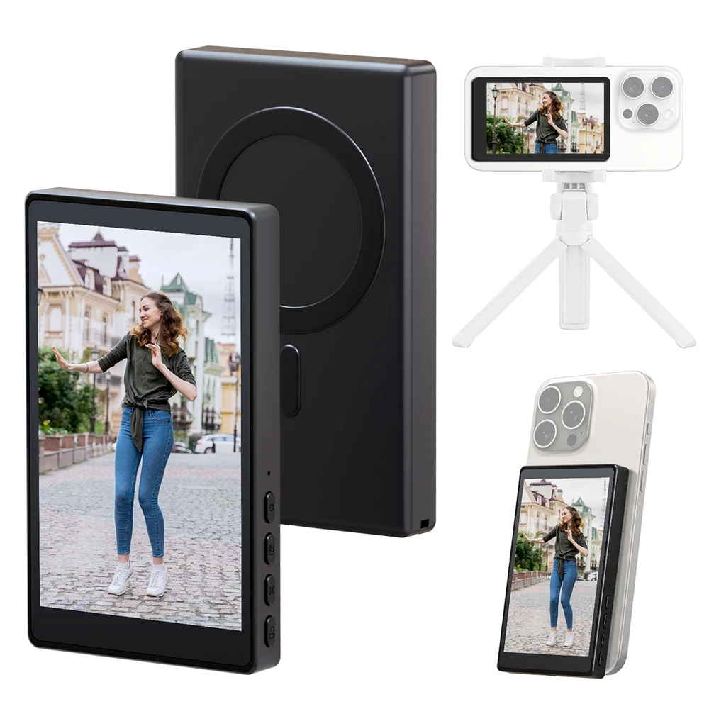 

4.2 Inch Wireless Selfie Screen Rechargeable Battery Wireless Vlog Screen Rear Selfie Screen