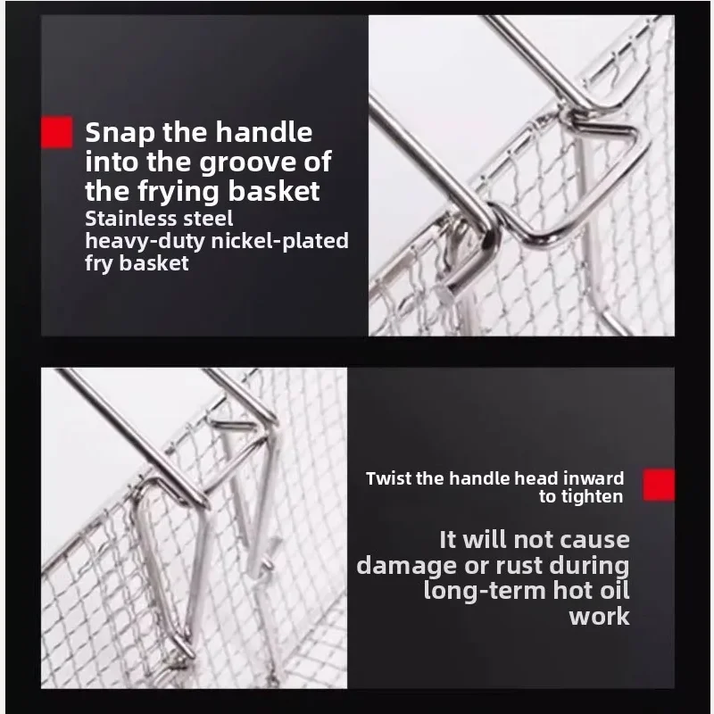 

Commercial Deep Fryer Electric Countertop Fryer 10L Single Tank Electric Countertop Fryer with Basket with Time & Temp Control