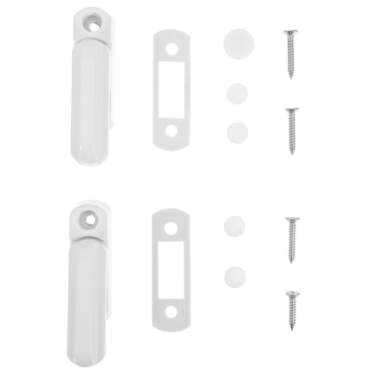 

2 set Sash Locks Blockers 2 Sets Aluminum Alloy Window Security Locks Sliding Door Safety Lock For Children Pets Cam Latch