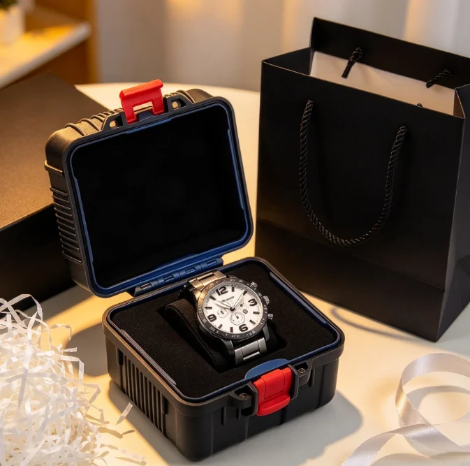 1 Slot ABS Watch Storage Box, Waterproof Shockproof Watch Case, Impact Resistant Portable Watch Holder for Travel Collectionh gallery 4