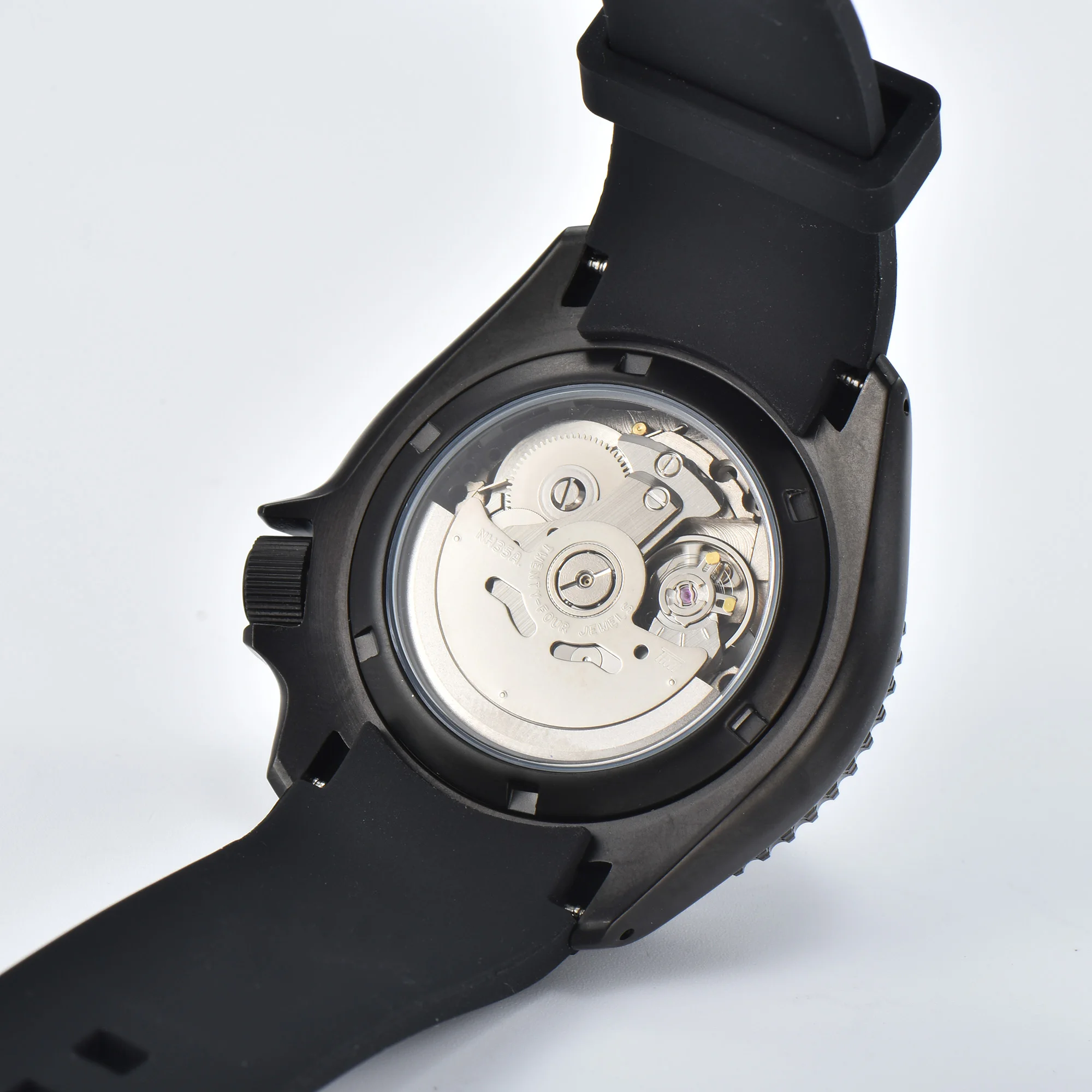 Customized Watch 40.5MM Automatic Mechanical Men Limited Edition Watch NH35 Movement Sapphire Glass 316L Stainless Steel Case DC