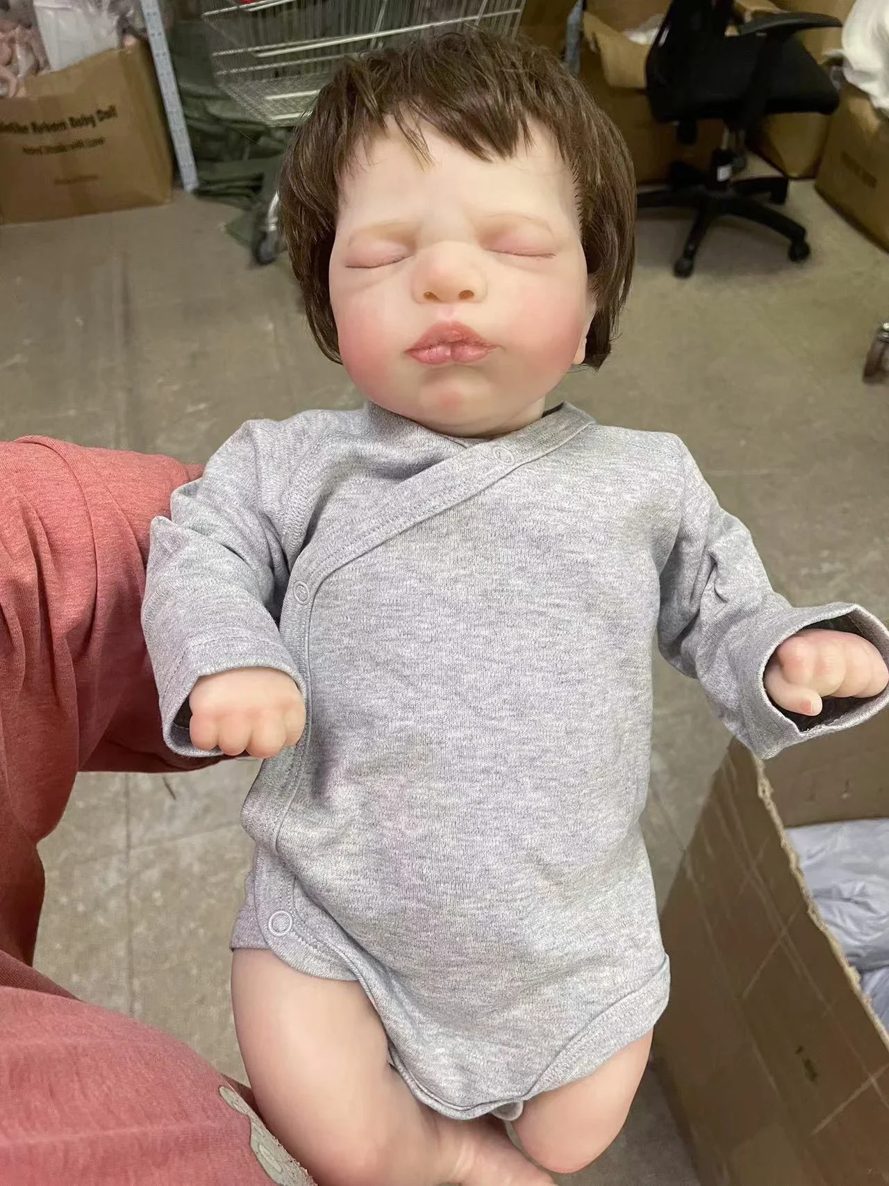 50CM Everlee Reborn Baby  Handmade Lifelike 3D Painting Skin with Many Details Veins Bebe Reborn Doll