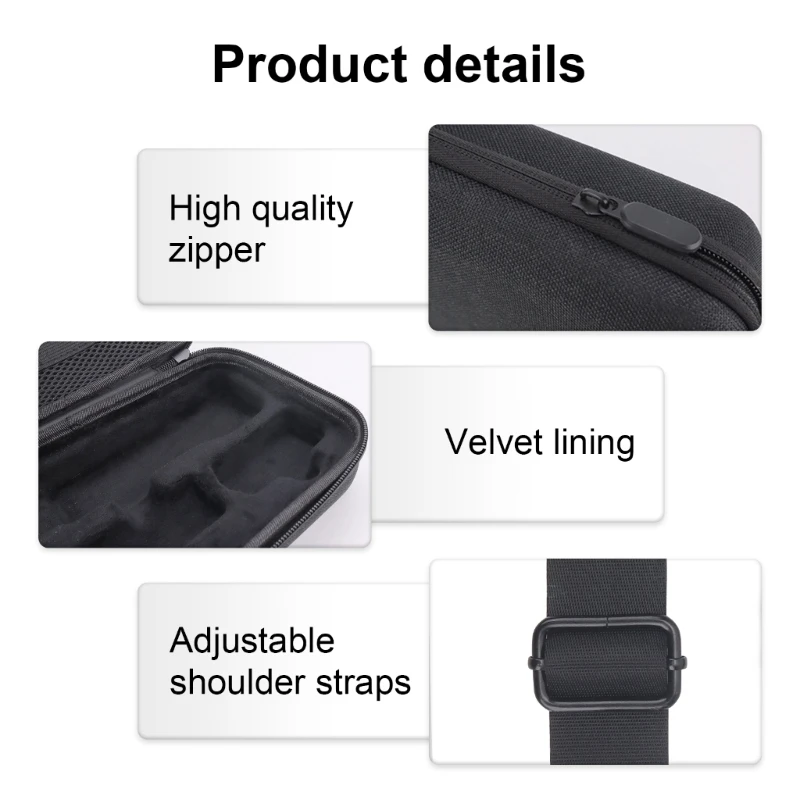 Wear-Resistant Storage Bag Housing for Pocket 3 Flight Case Internal Holding Tray for Secure Store &Transport Protector