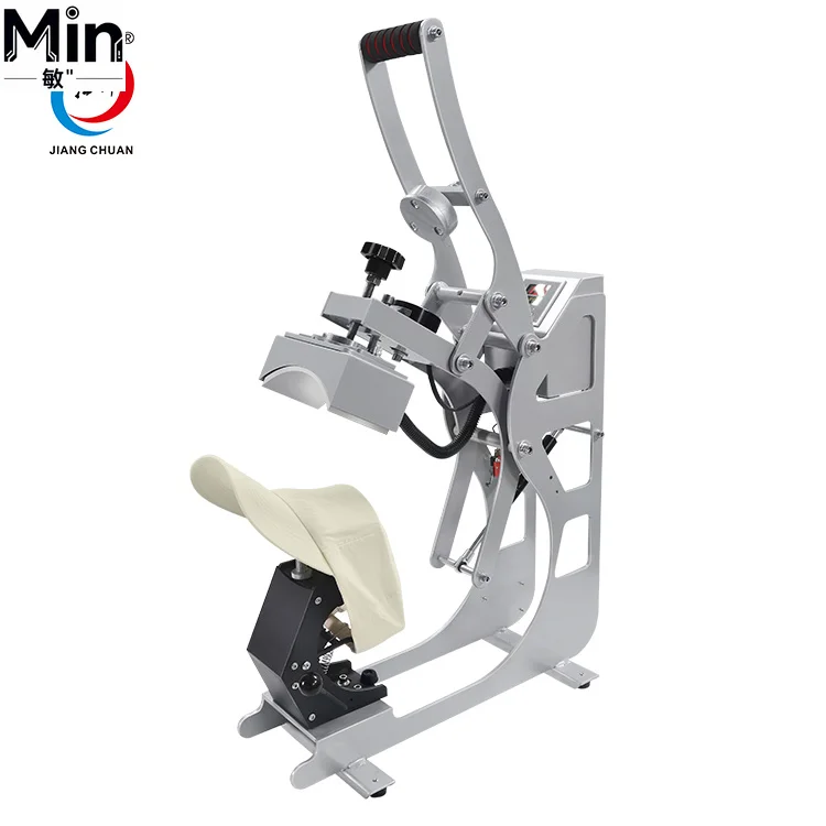 8x14cm Semi Automatic Magnetic Single Station Cap Heat Press Transfer Machine Sublimation Hat Printing Machine for Hat
