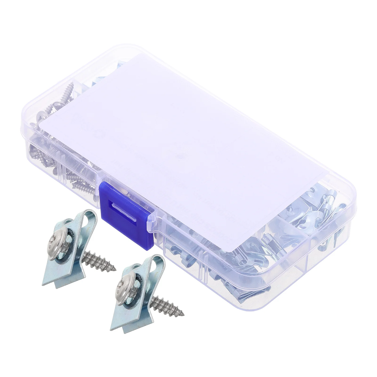 

200Pcs Car U Clip Metal Fasteners Secure License Plate Door Panel Automotive Trim Nut Screws Replacement Kit Car Interior Parts