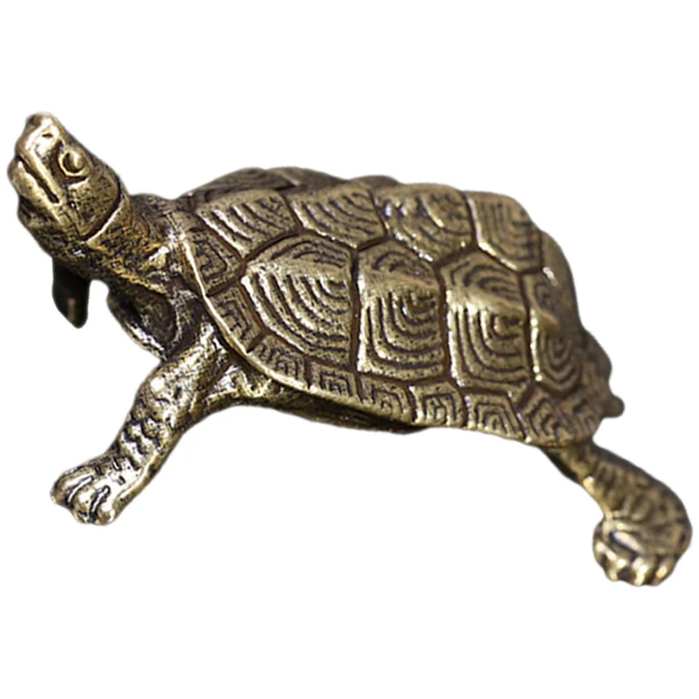 

Metal Turtle Statue Vintage Home Decor for Desk Accessories Figurines Copper Decoration Desktop Ornament